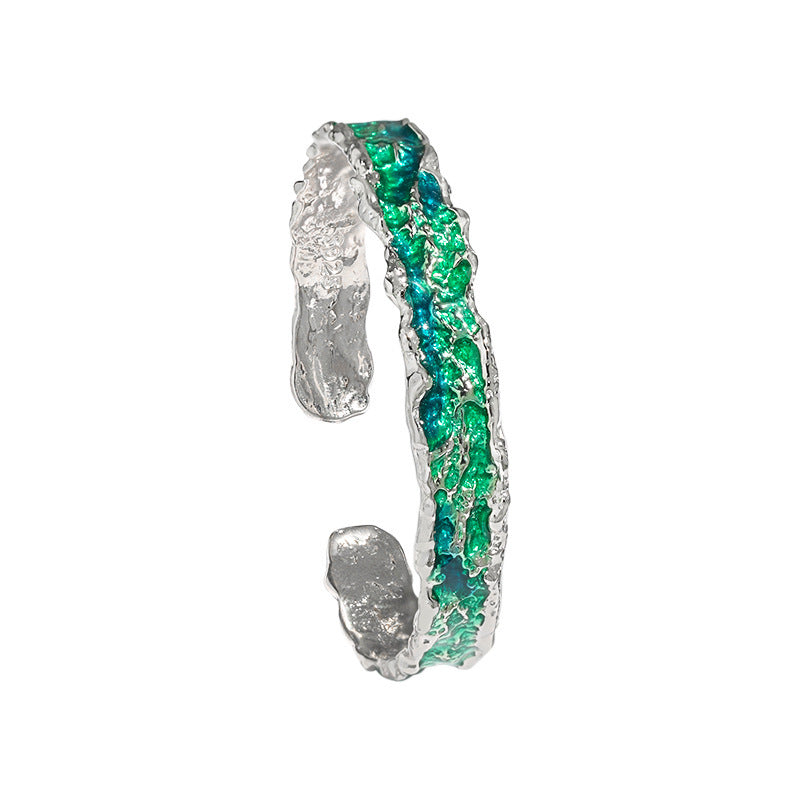 Gradient Enamel Wave Bracelet