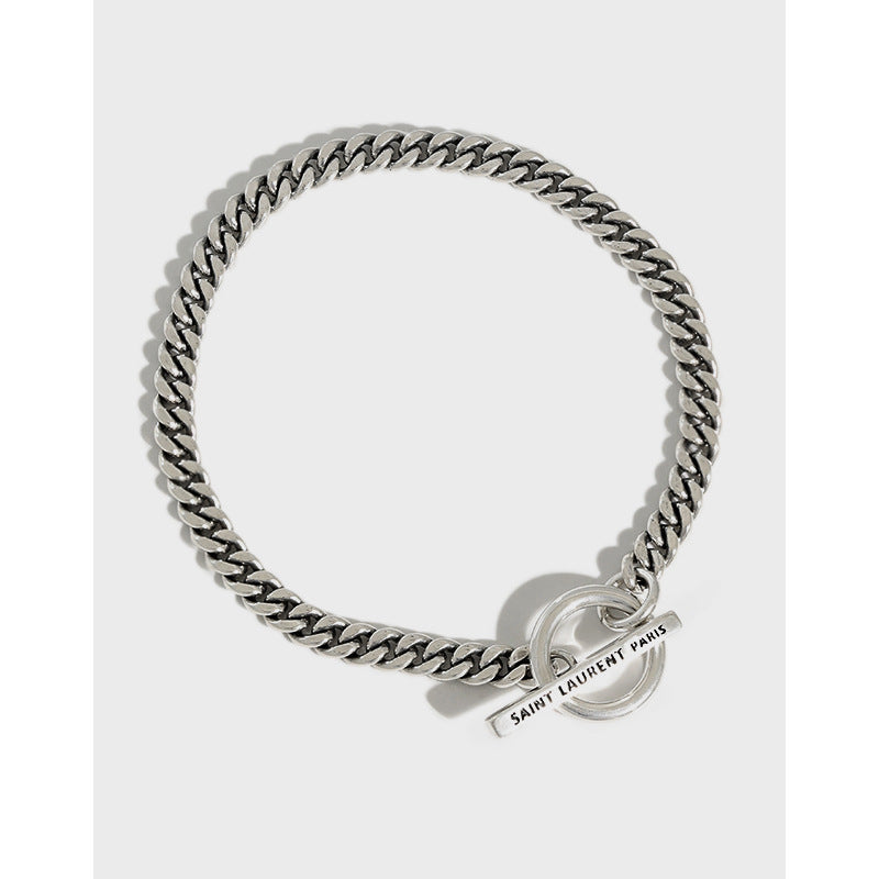 Logo - Engraved Toggle Chain Bracelet