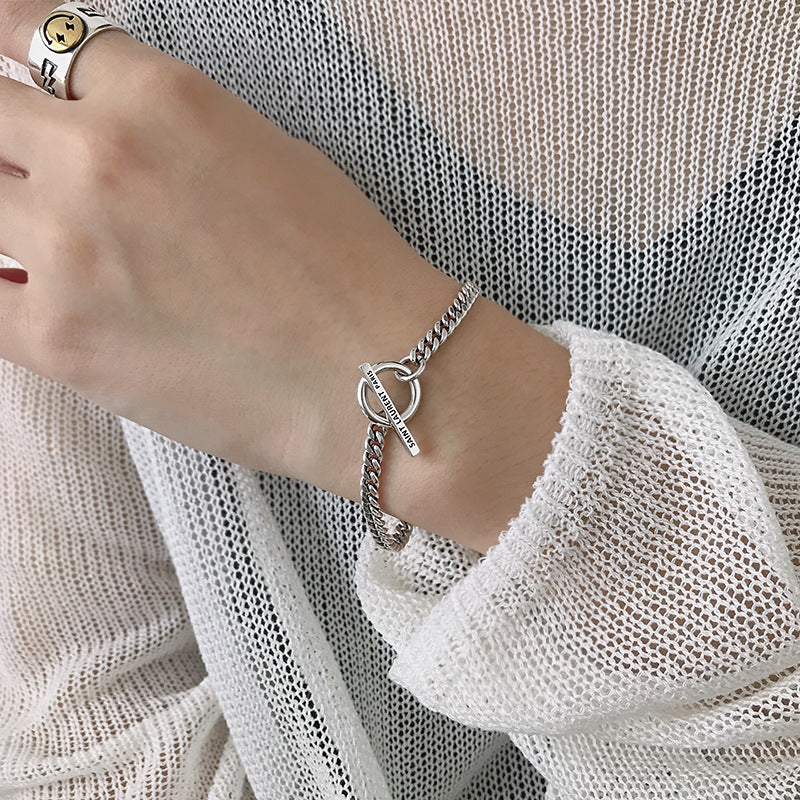 Logo - Engraved Toggle Chain Bracelet