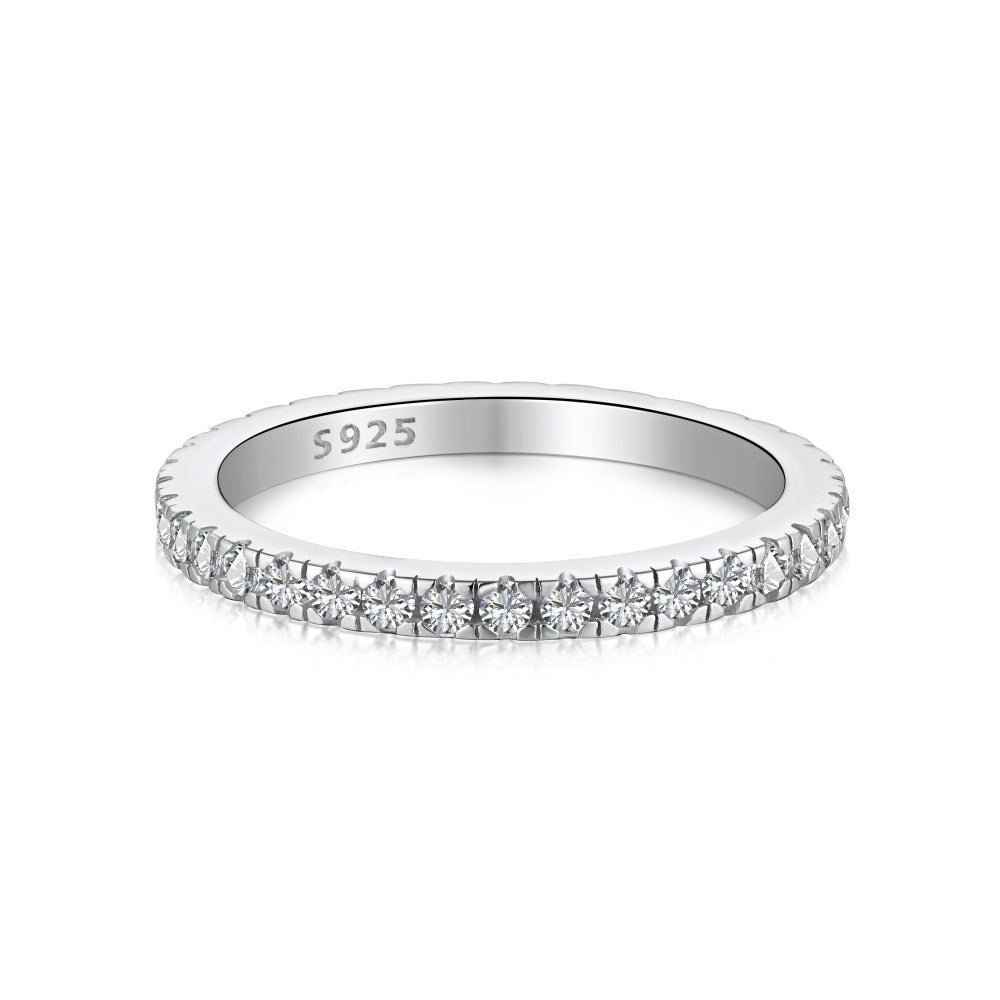 925 Sterling Silver Eternity Band Ring