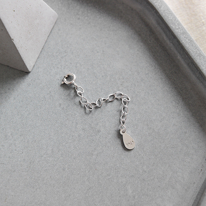 Silver Extension Chain with Tag