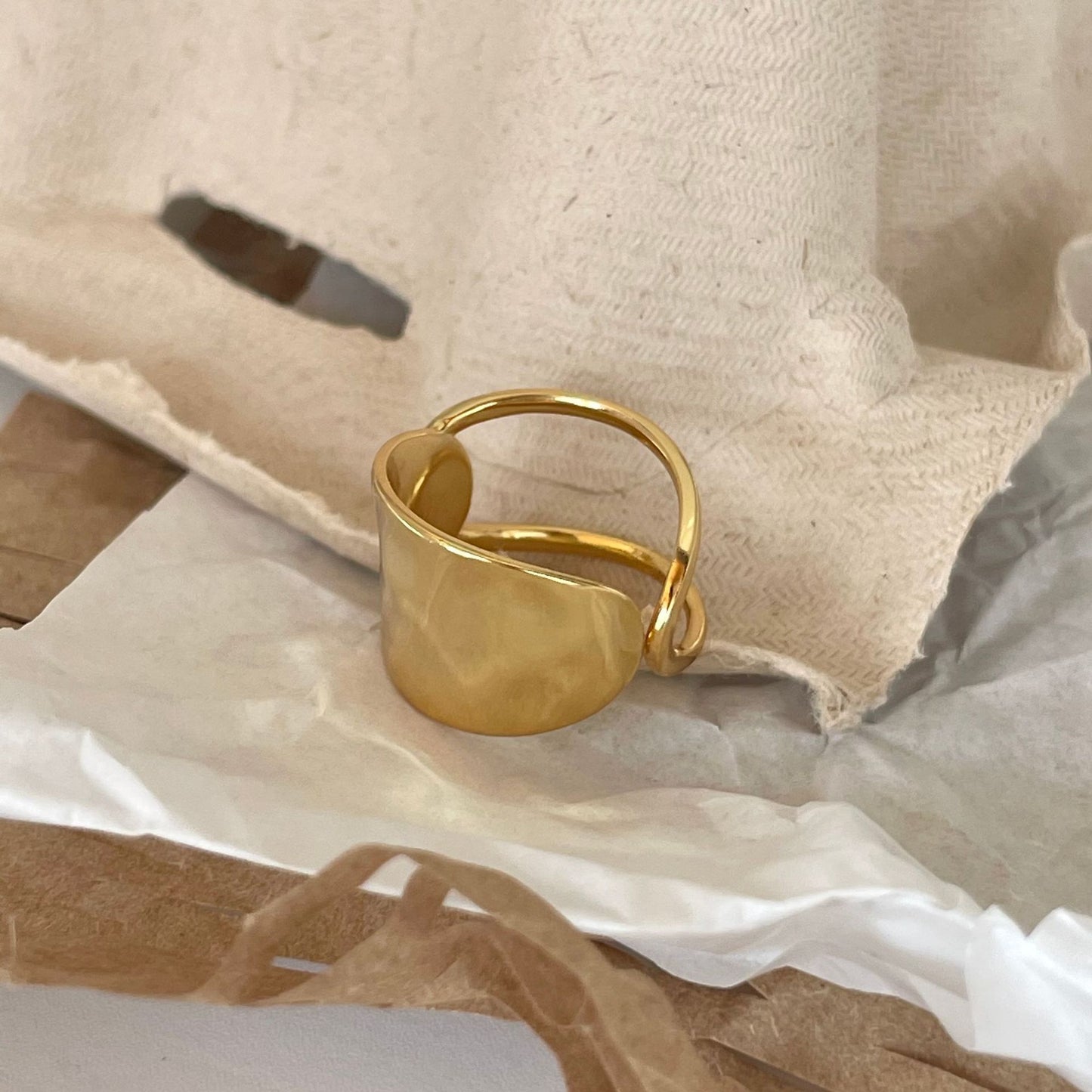 Minimalist Open - Band Gold - Tone Ring | Bold US Style