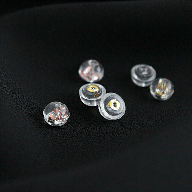 Mixed - Metal Clear Earring Backs