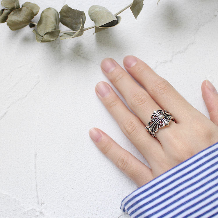 Couple's Vintage Filigree Silver Rings