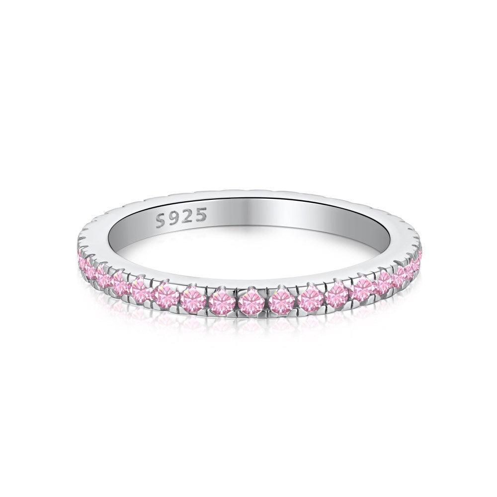 925 Sterling Silver Eternity Band Ring