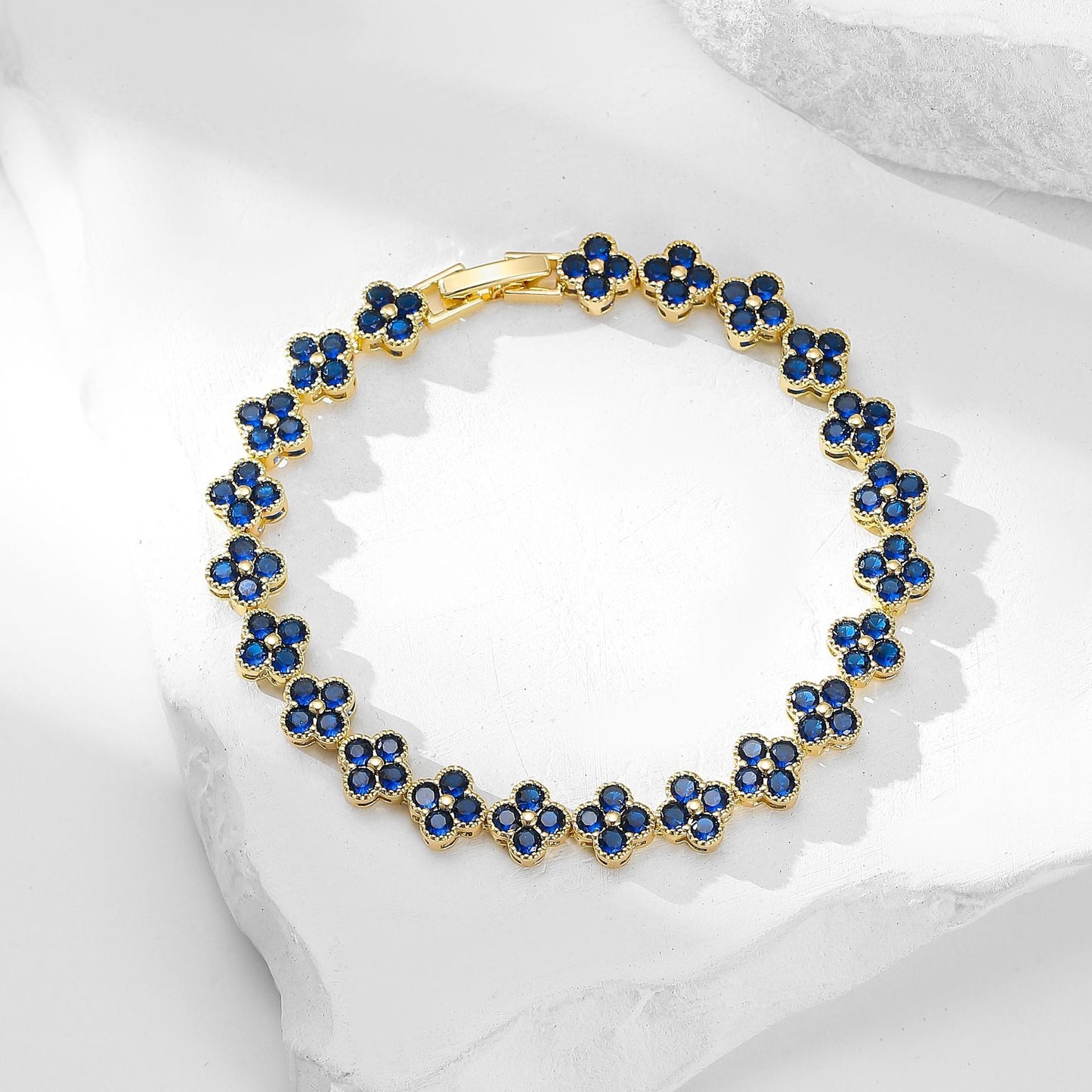 Live broadcast room four-leaf clover full diamond bracelet