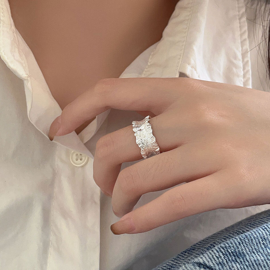 extured Open - Band Ring