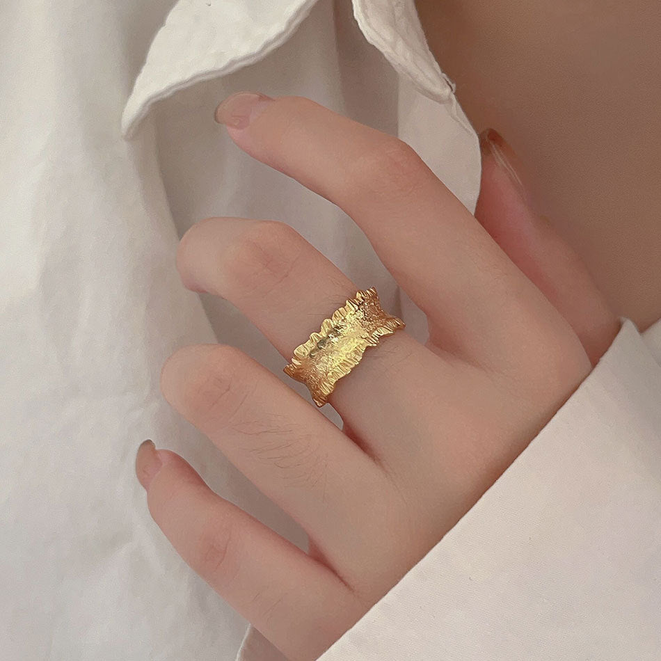 extured Open - Band Ring