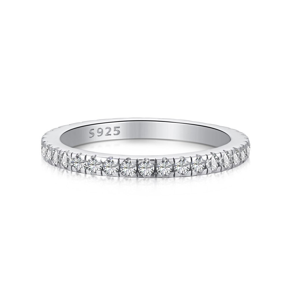 925 Sterling Silver Eternity Band Ring