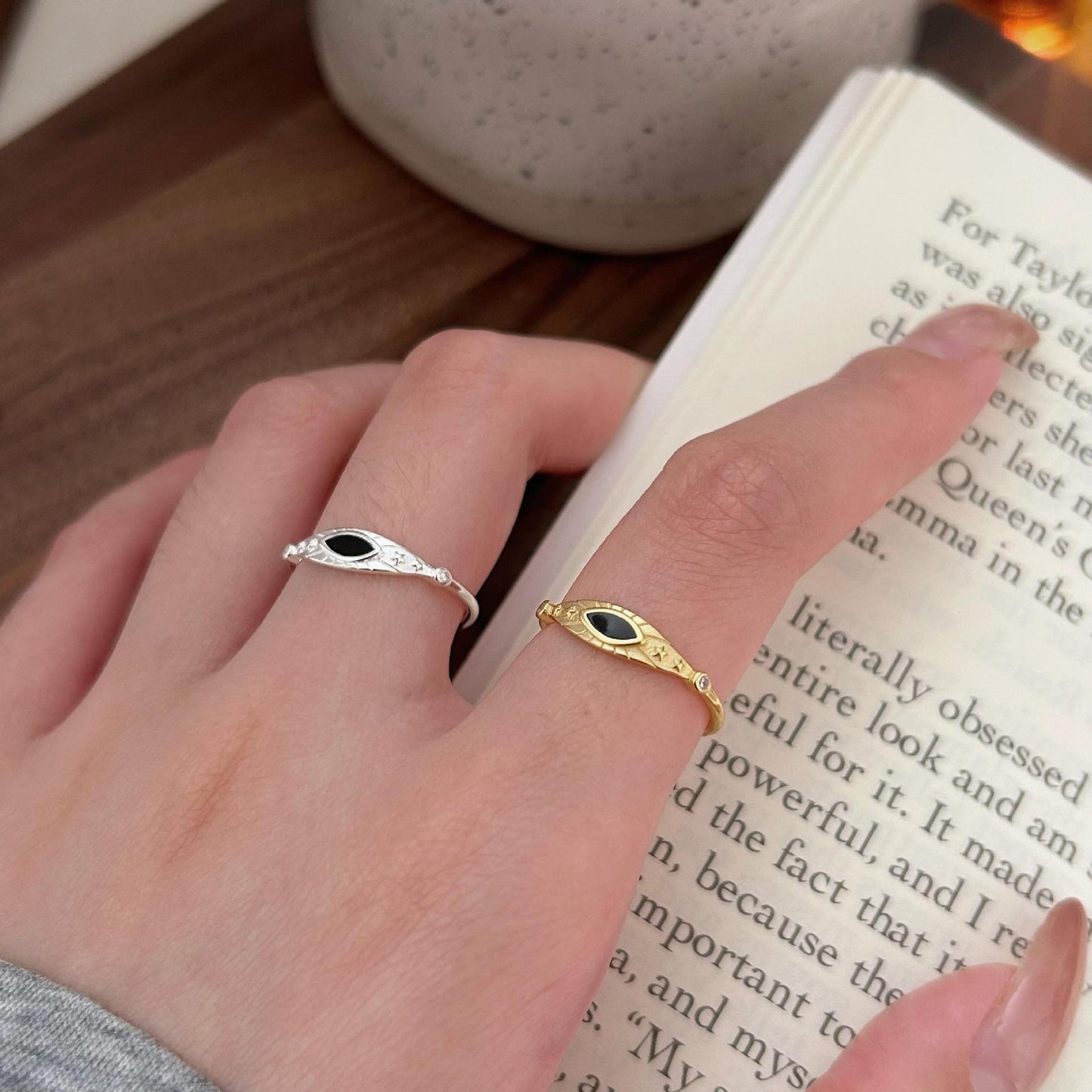 Oval Gemstone Ring