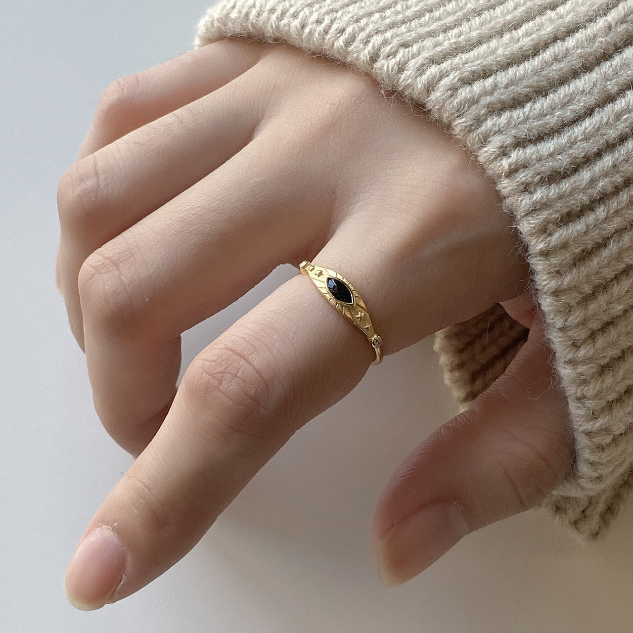 Oval Gemstone Ring