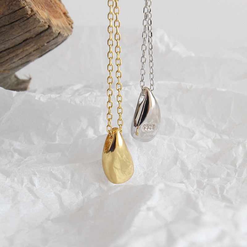 Gold - Tone Teardrop Pendant Necklace