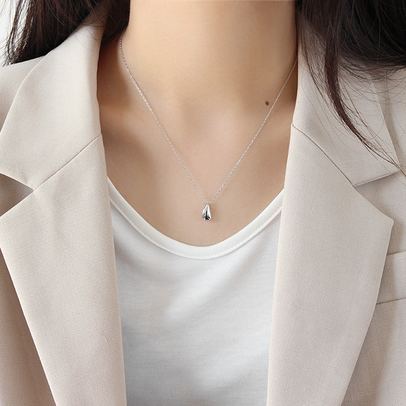 Gold - Tone Teardrop Pendant Necklace