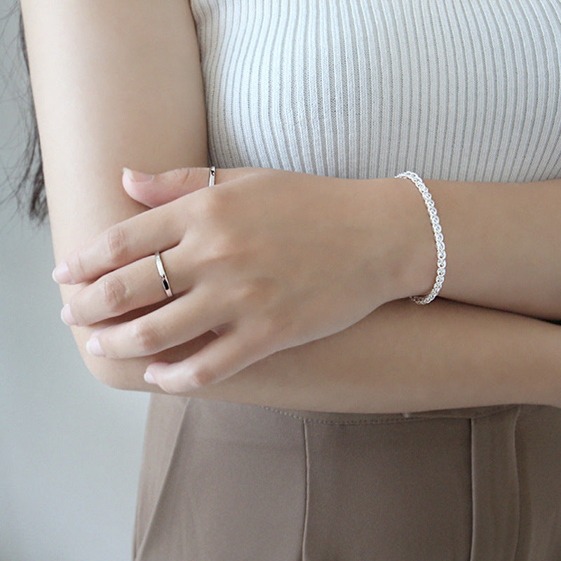 925 Sterling Silver Minimalist Open Ring