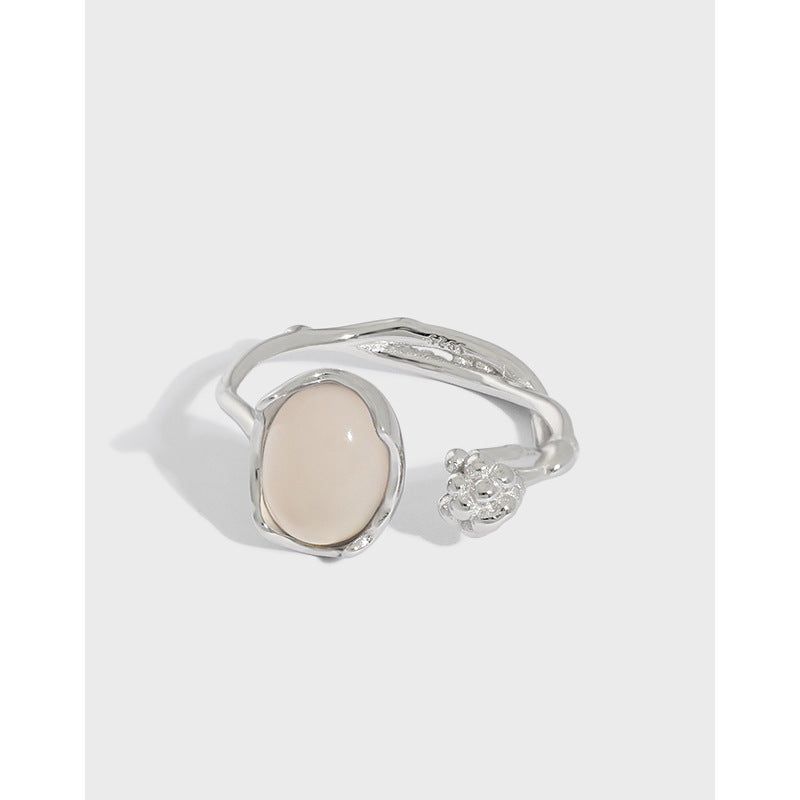 Nature - Inspired Gem Open Ring