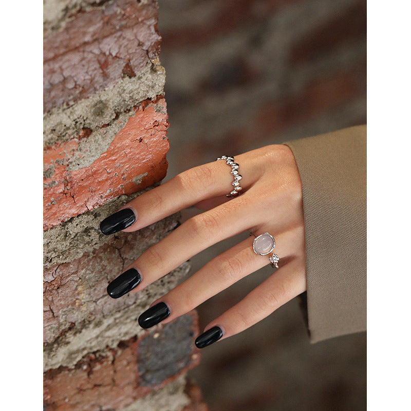 Nature - Inspired Gem Open Ring