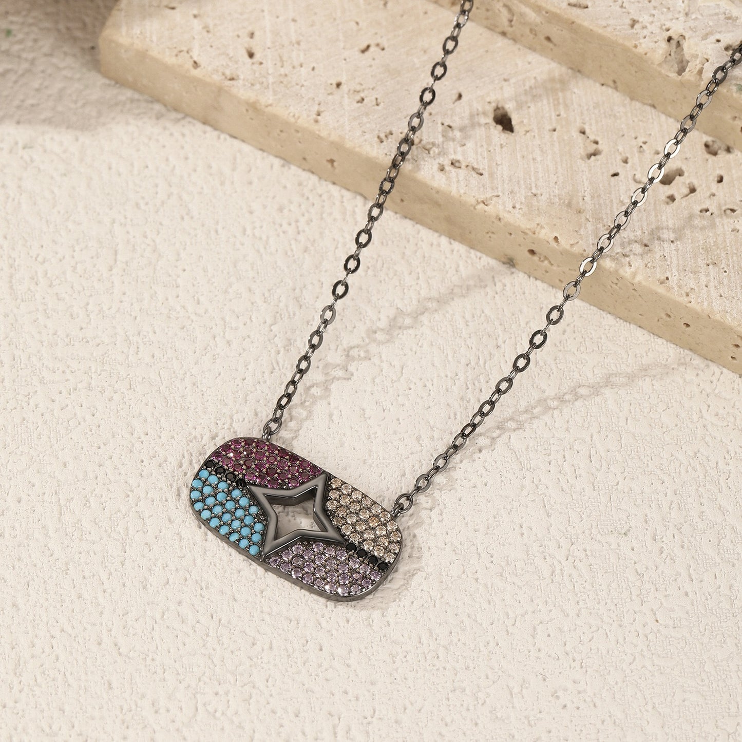 S925 sterling silver trendy cool necklace
