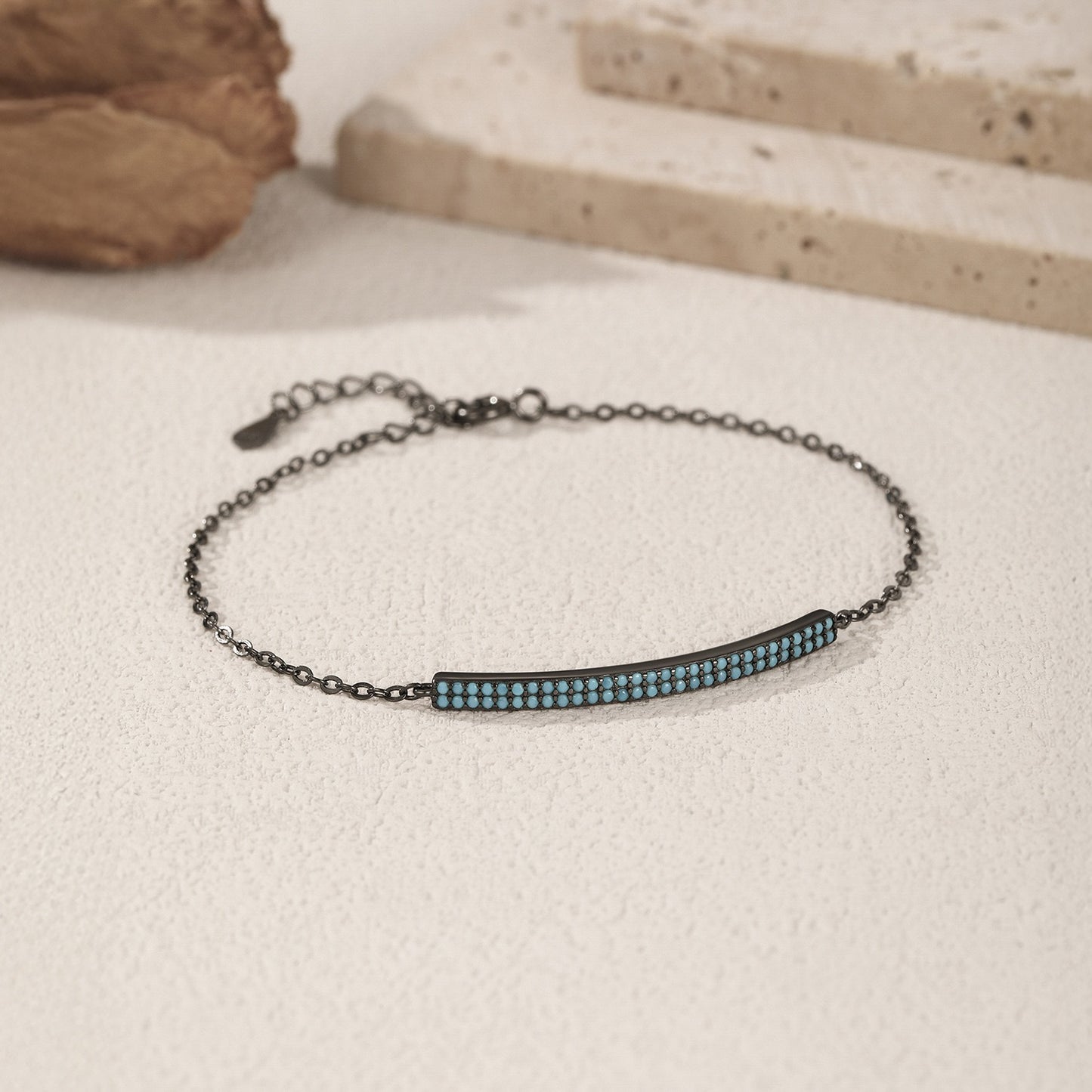 S925 sterling silver retro simple bracelet