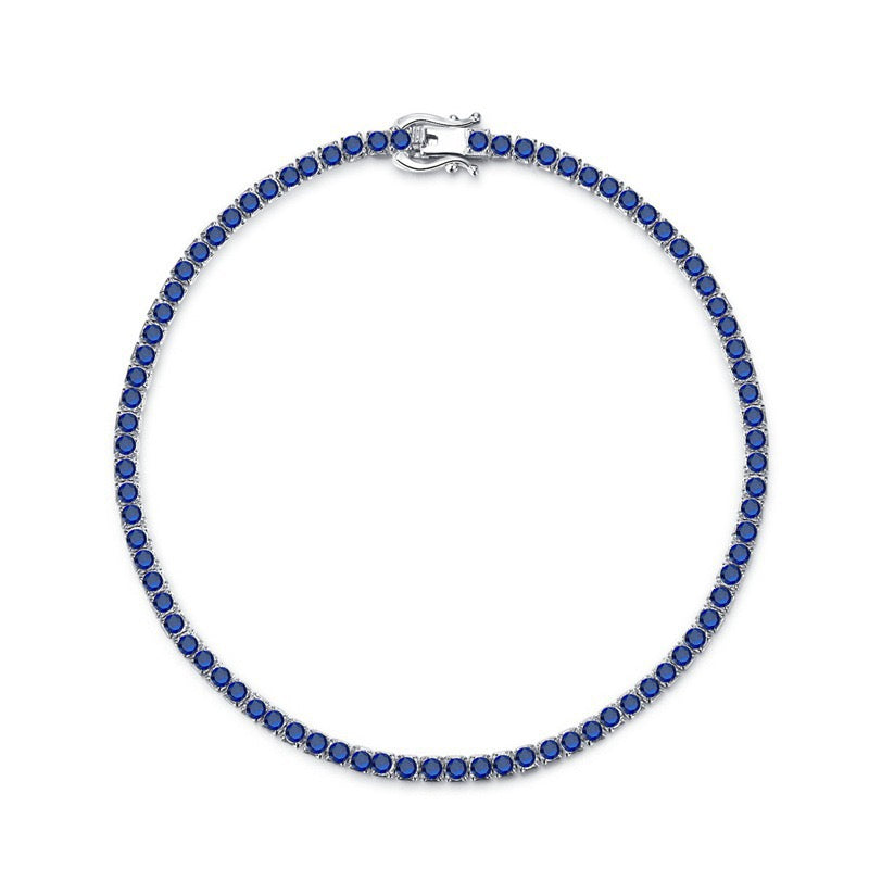 S925 silver tennis bracelet ,2mm in width