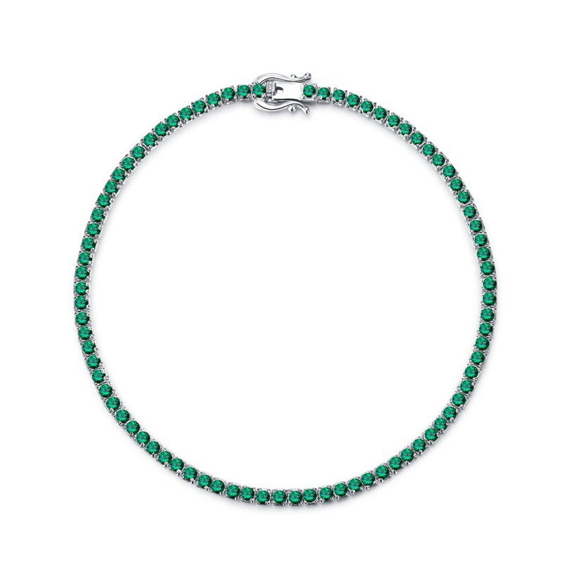 S925 silver tennis bracelet ,2mm in width
