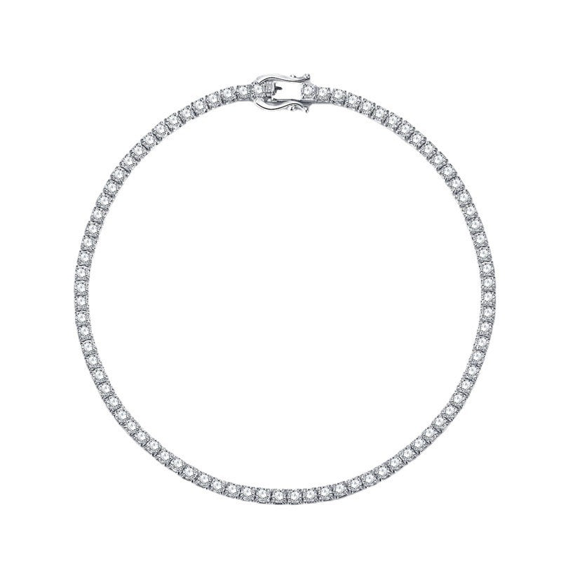 S925 silver tennis bracelet ,2mm in width