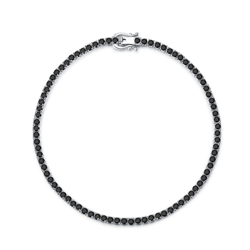 S925 silver tennis bracelet ,2mm in width