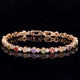 European and American noble colored zircon bracelet