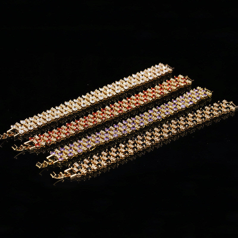 European and American Fashion Zircon Bracelet
