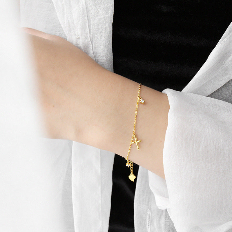 Dainty Gold Charm Bracelet