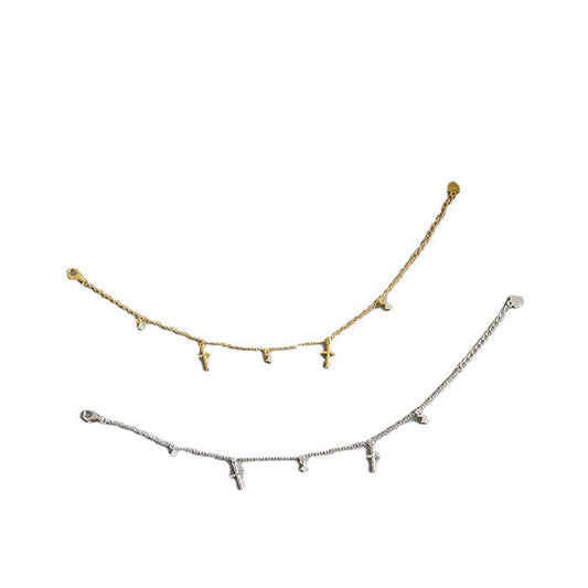 Dainty Gold Charm Bracelet