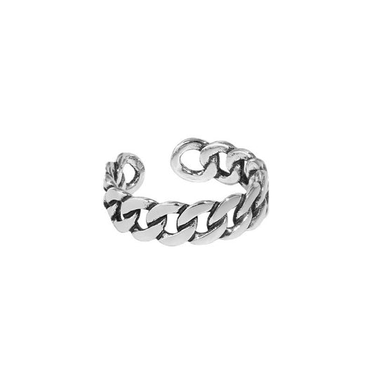 925 Sterling Silver Chain - Link Open Ring