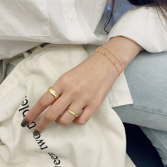 Dollar Sign Double - Layer Bracelet