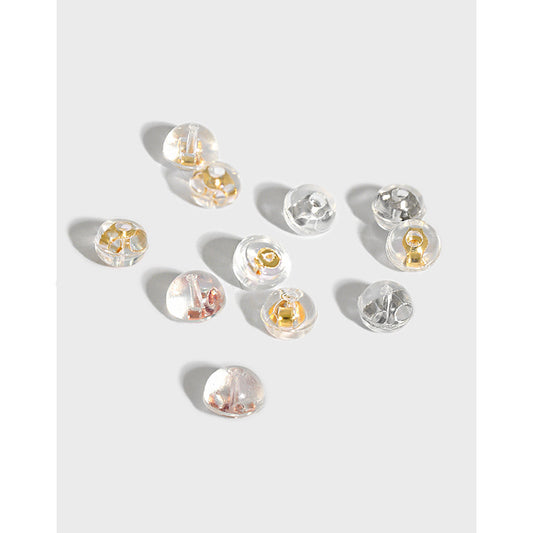 Mixed - Metal Clear Earring Backs