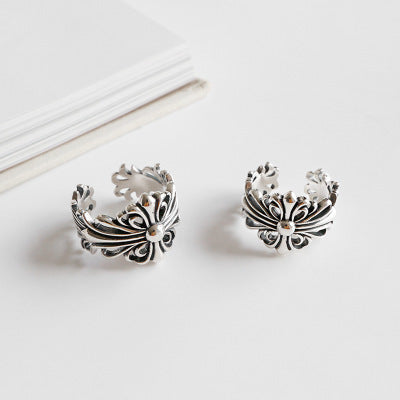 Couple's Vintage Filigree Silver Rings