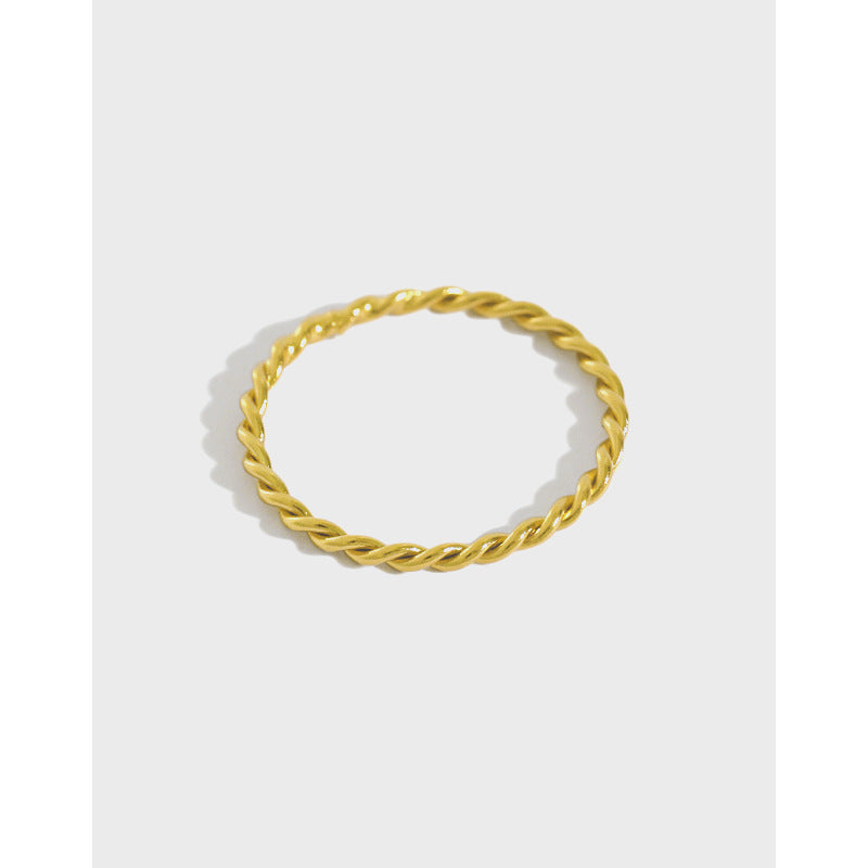 Twisted Gold - Tone Stackable Ring