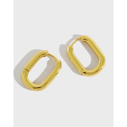 Oval Hoop Earrings