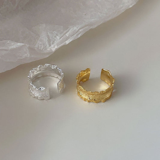 extured Open - Band Ring