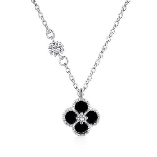 925 Sterling Silver Clover Pendant Necklace