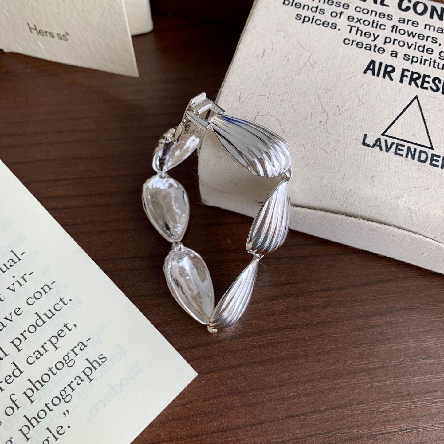 Shell - Shaped Sterling Silver Bracelet