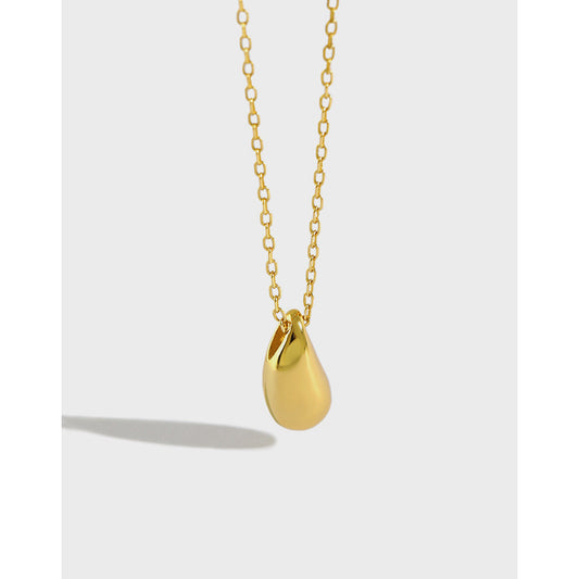 Gold - Tone Teardrop Pendant Necklace