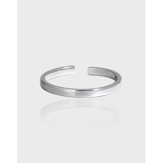 925 Sterling Silver Minimalist Open Ring