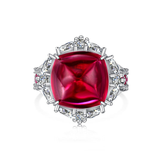 925 Sterling Silver Colorful Gemstone Ring Collection