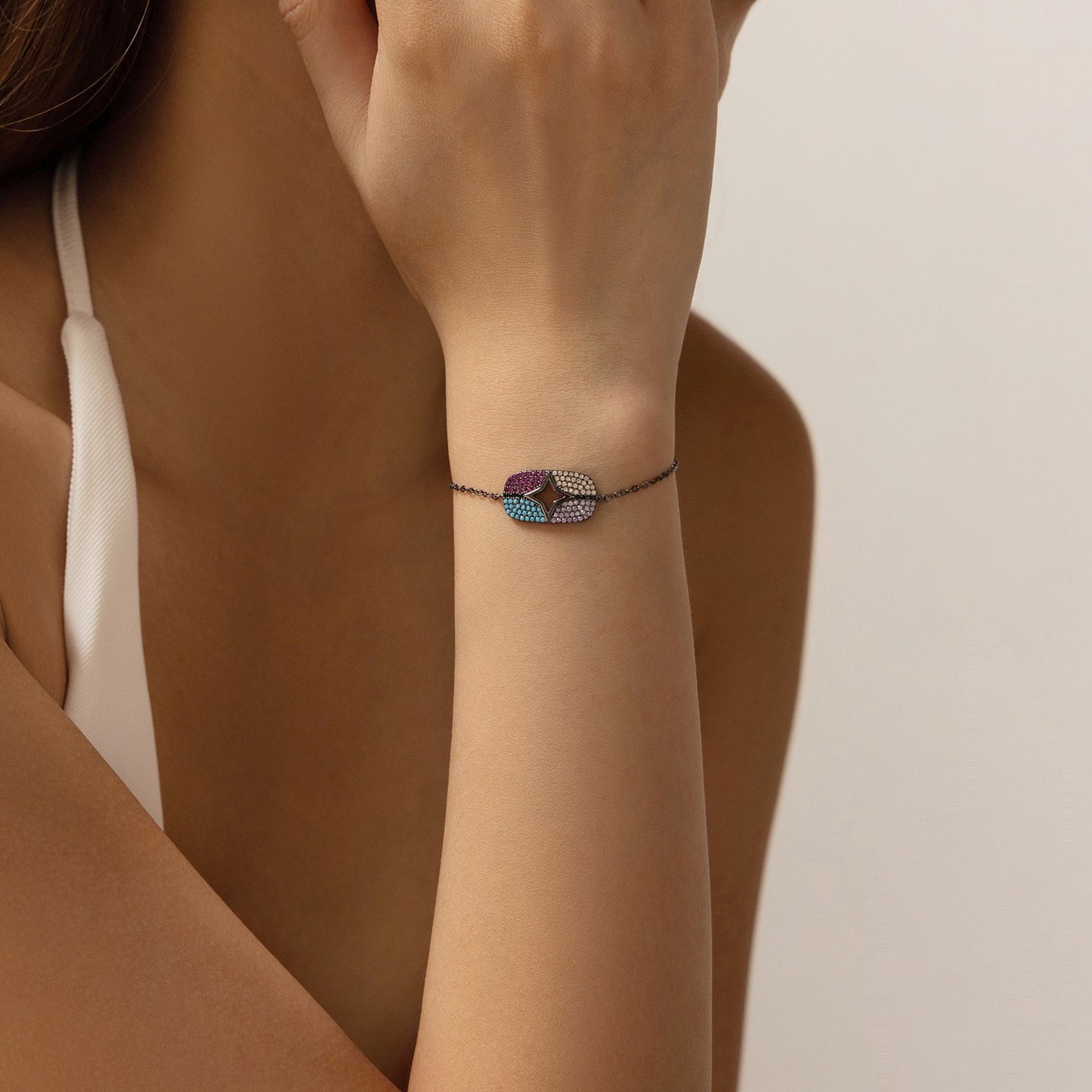 S925 sterling silver elegant cool bracelet