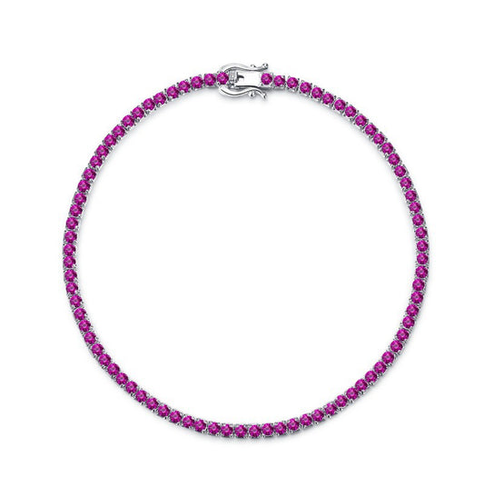 S925 silver tennis bracelet ，2mm in width