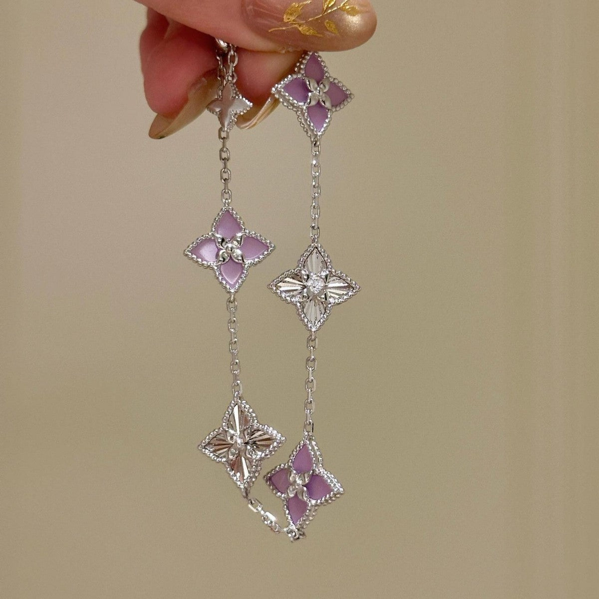 New Jewelry Laser Flower Bracelet