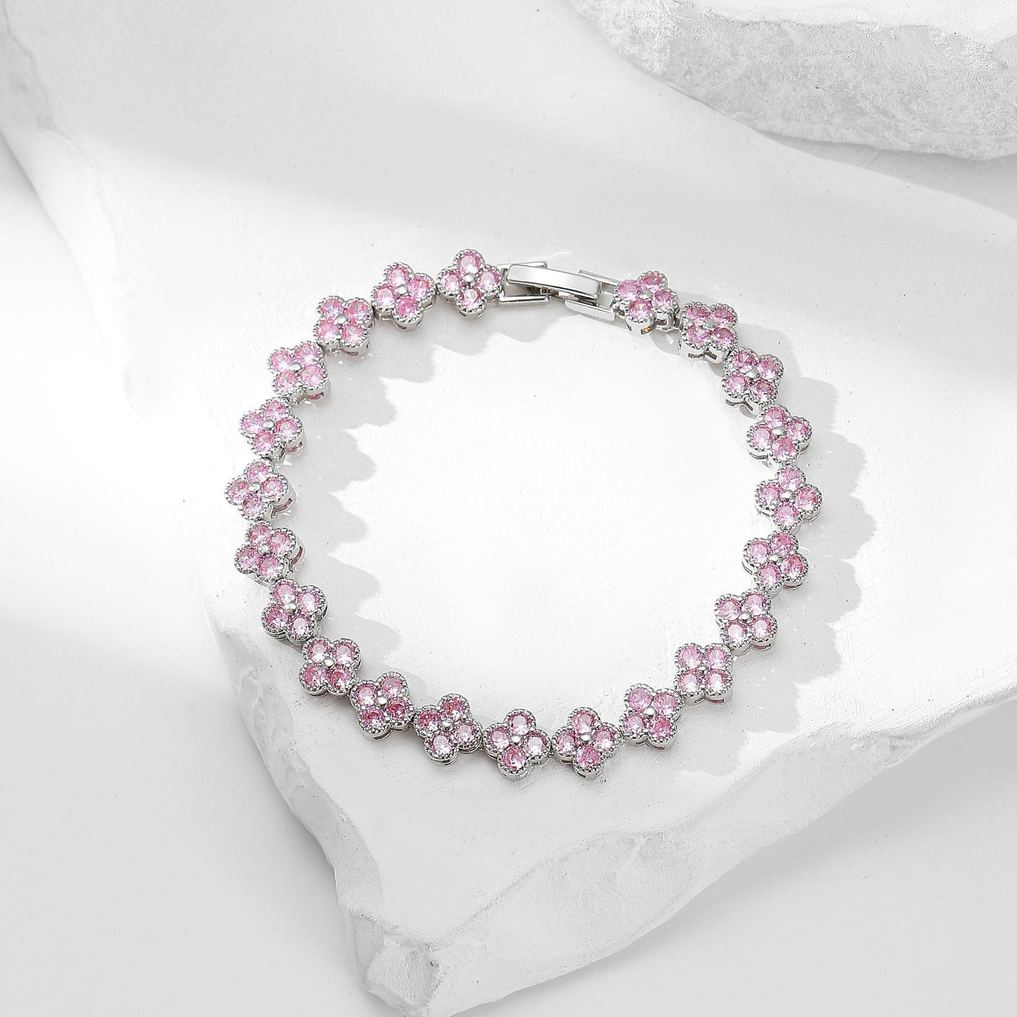 Live broadcast room four-leaf clover full diamond bracelet